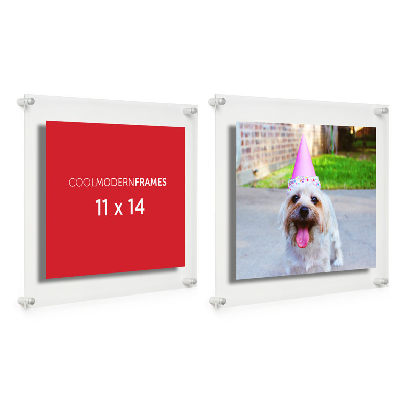 Cool Modern Frames Clear Acrylic Floating Picture Frame & Reviews Wayfair